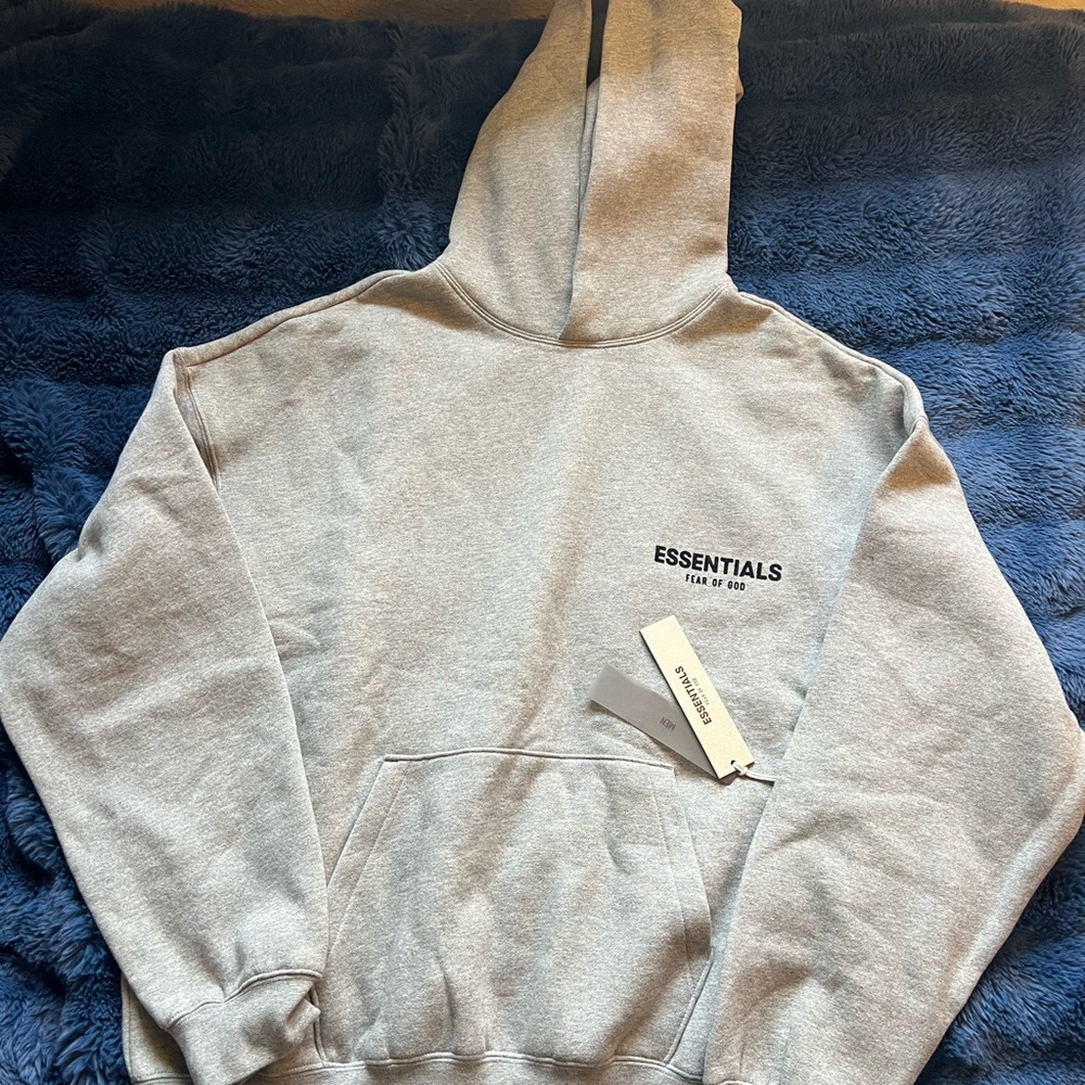 Essentials Fear of God Dark Oatmeal Hoodie